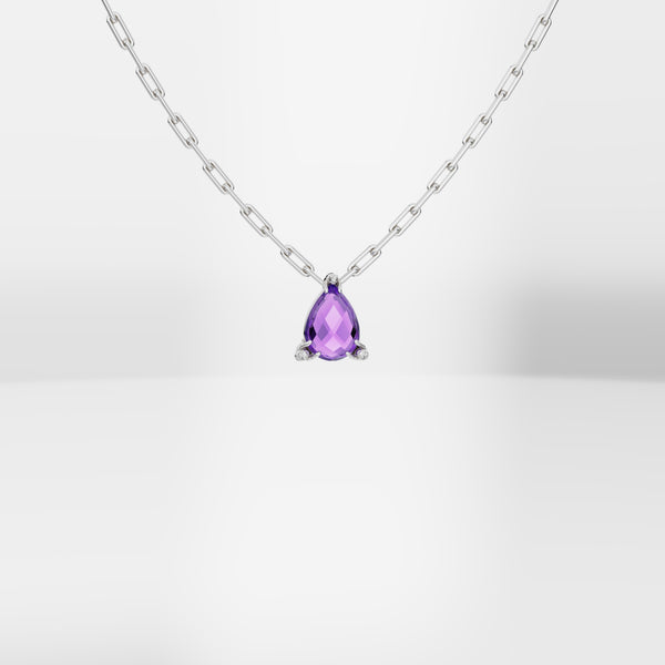 The Silver Cat Prong Pendant