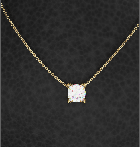 Cat Prong Diamond Pendant