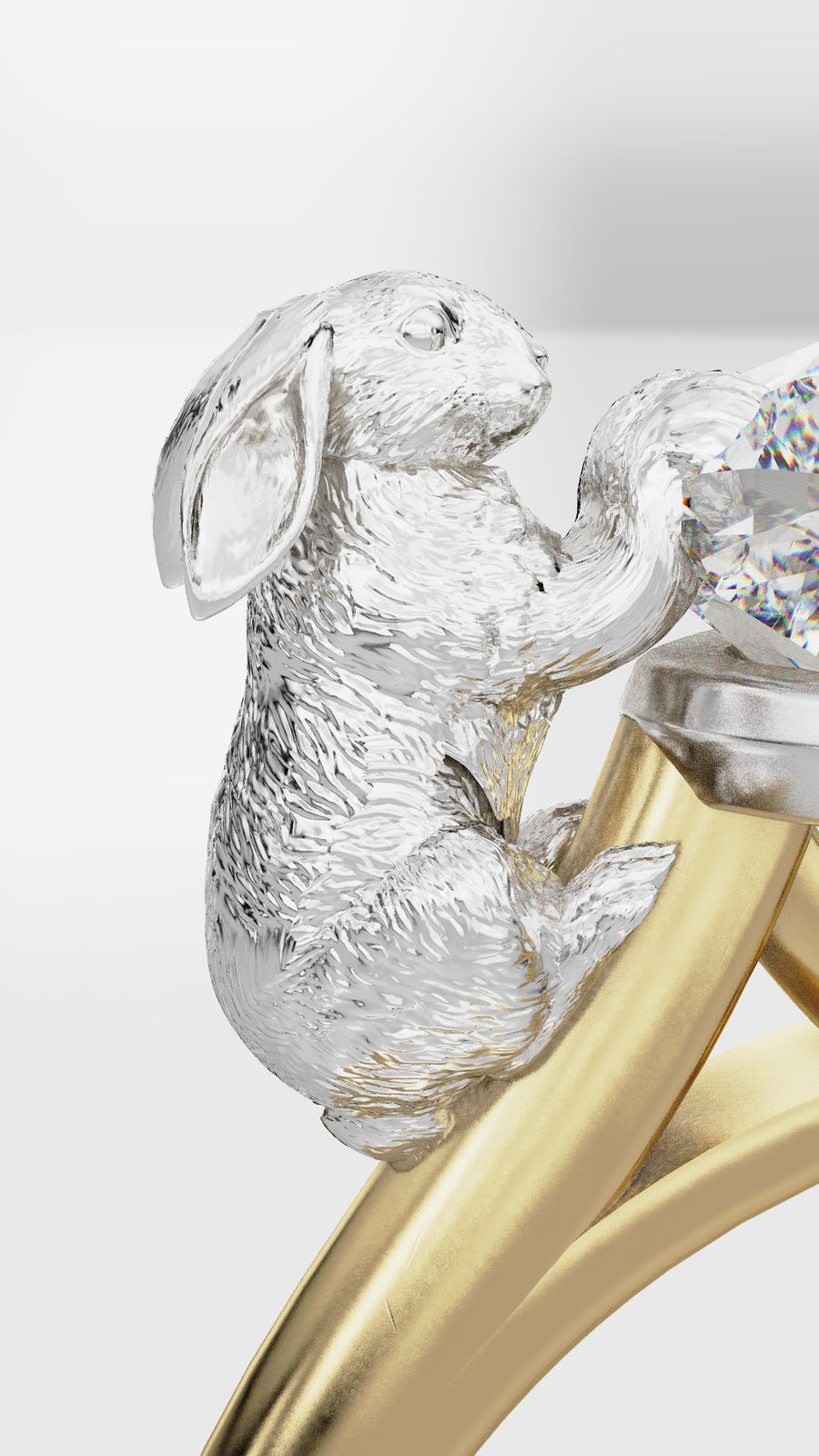 A rabbit, sculpted for one customer